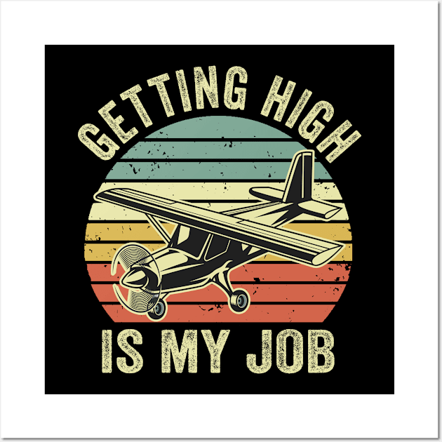 Pilot Funny Aviation Lover Quotes Airplane Enthusiast Wall Art by Visual Vibes